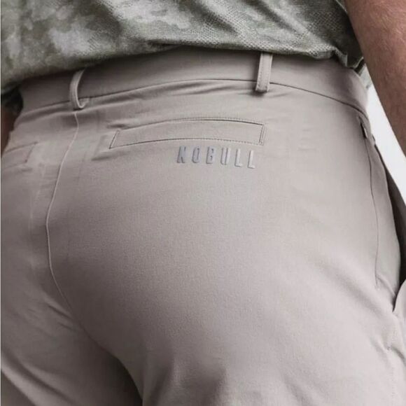 NWT NOBULL Men’s Golf Pants Gray Flat Front Straight Leg - Size 33 x 34 - Picture 9 of 10